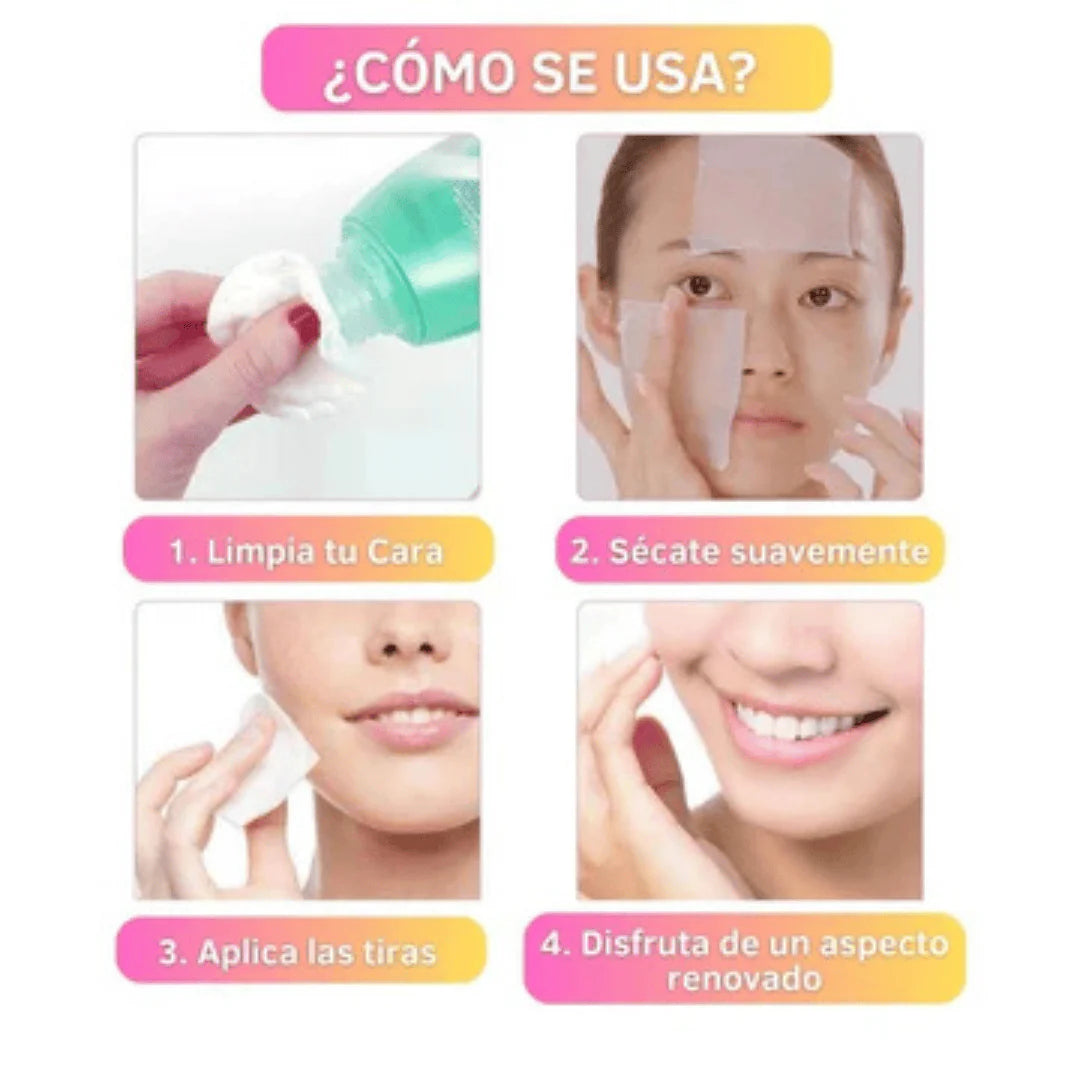 Parches faciales efecto liftng antiedad Secret Lift 100 unidades
